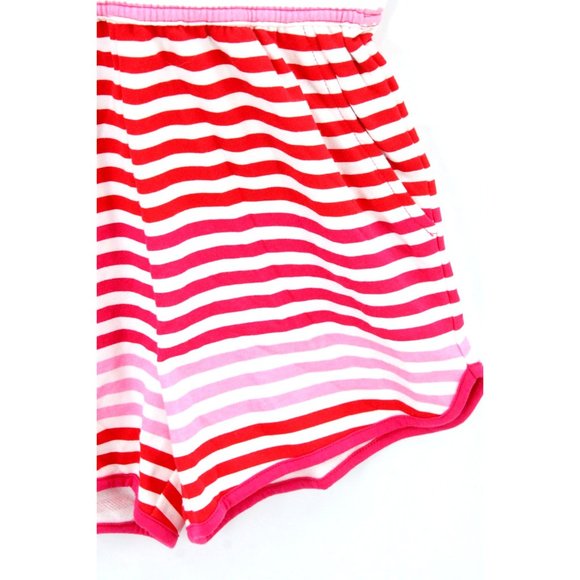Hunter for Target Romper Dress Girls Kids Pink Red Striped Hooded Large 10/12 - Picture 6 of 9